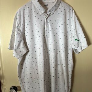 Puma Men's Golf Polo 3xl with Green Accents